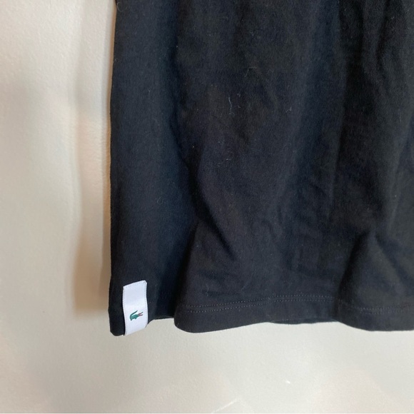 Lacoste Black Crew Neck Short Sleeve Underwear Mens Medium - Picture 3 of 5